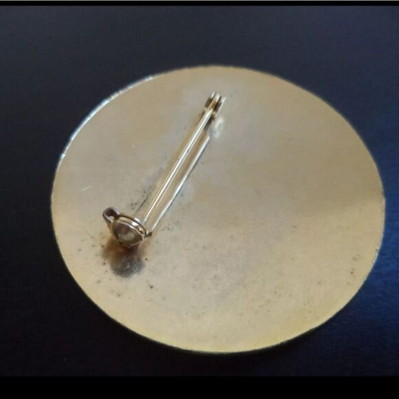 Vintage Enamel Cloisonne Butterfly Pin 1 5/8 - Picture 2 of 6